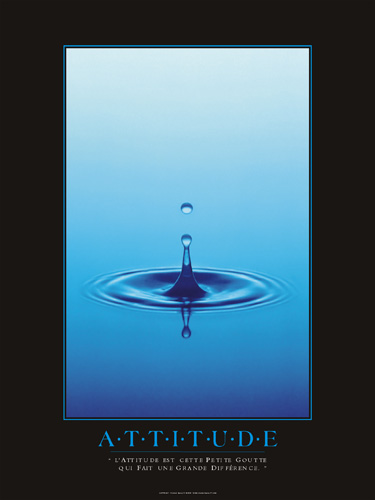 L�attitude est cette petite goutte qui fait une grande diff�rence.