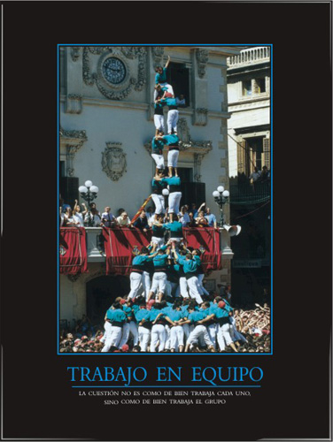 La cuesti�n no es como de bien trabaja cada uno, sino como de bien trabaja el grupo.