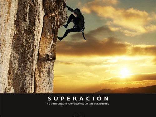 A la cima no se llega superando a los dem�s, sino super�ndose a s� mismo